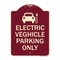 Signmission Electric Vehicle Parking W/ Graphic Heavy-Gauge Aluminum Sign, 24" x 18", BU-1824-24117 A-DES-BU-1824-24117 - alternate 1